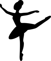 silhouette of a girl Dancing