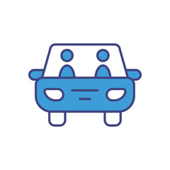 Carpooling icon vector stock illustration