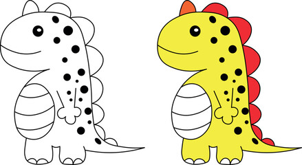 Cute dragon cute coloring pages for kids and adults