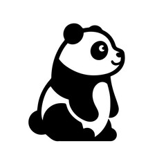 Giant Panda Symbol Icon Logo