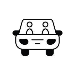 Carpooling icon vector stock illustration
