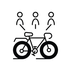 Fototapeta premium Bike Sharing icon vector stock illustration