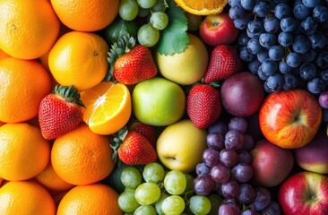 Colorful fruit arrangement (2)