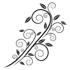 Elegant Swirl & Spiral Vector Silhouette Set – Perfect Decorative Elements for Invitations, Logos, Tattoos & Art Projects