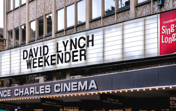 David Lynch Weekender Movie Screening Film Marquee, The Prince Charles Cinema, Leicester Square, London West End, England, United Kingdom (April 2025)