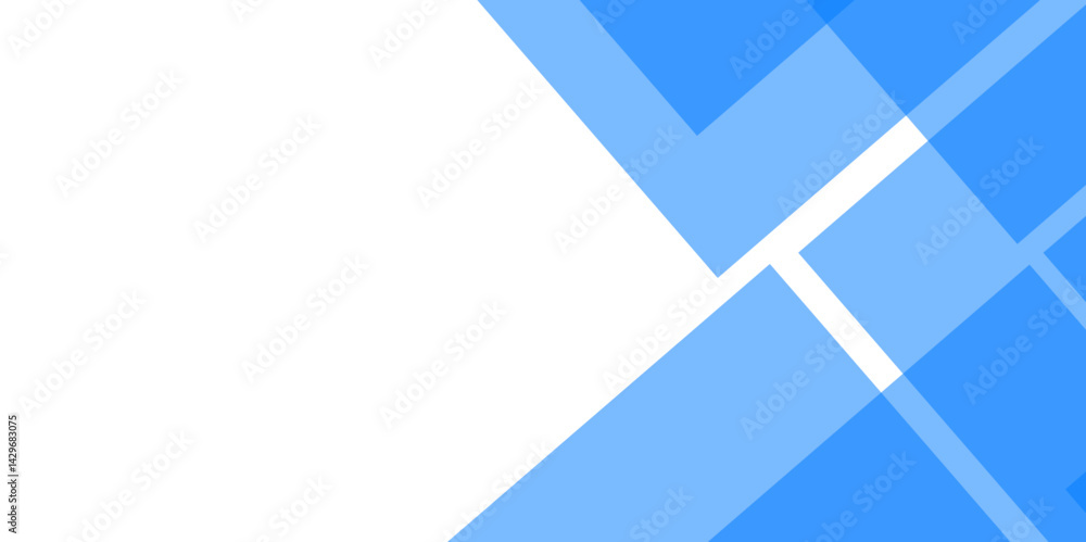 Poster simple withe background .flat withe gradation wavy geometric background blue geometric triangles sha