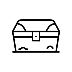 Buried Treasure Chest Icon Design