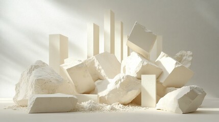Monochrome Geometry In Light suitable for digital art NFT collections