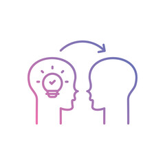 Skill Sharing icon vector stock illustration