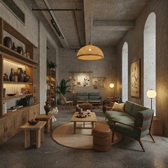 Wabi-Sabi aesthetic commercial spaces interior design