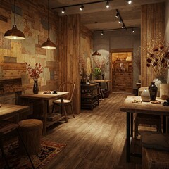 Wabi-Sabi aesthetic commercial spaces interior design