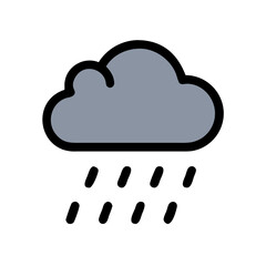 Cloud with Lightning Icon Design