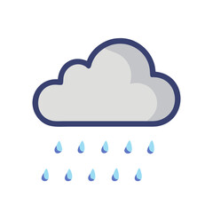 Cloud with Lightning Icon Design
