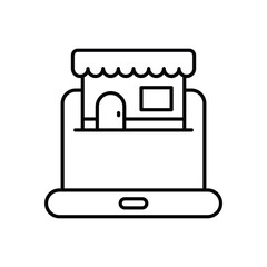 Shared Offices icon vector stock illustration