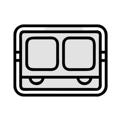 Dual Test Tubes on Rack Icon Design