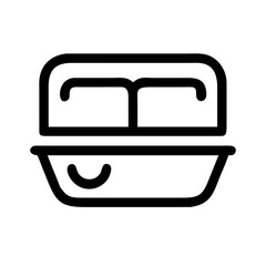 Dual Test Tubes on Rack Icon Design