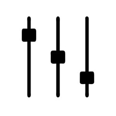 Equalizer Showing Sound Levels Icon Design