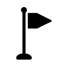 Flag Pole as Event Marker Icon Design