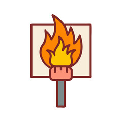 Flames of Activism Sign Icon Design