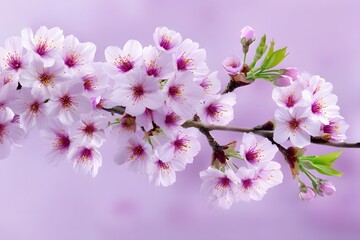 Fototapeta premium A blooming cherry blossom branch 
