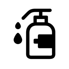 Hand Sanitizer Pump Dispenser Icon Design