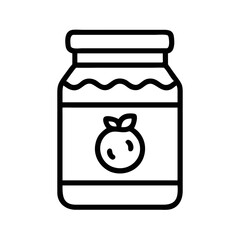 Jar of Preserved Jam Icon Design
