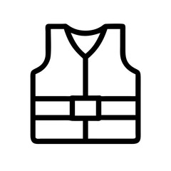 Life Vest Safety Gear Icon Design