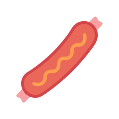 Meat Sausage Food Item Icon Design