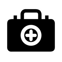 Obraz premium Medical Briefcase for Carrying Doctor Tools Icon Design