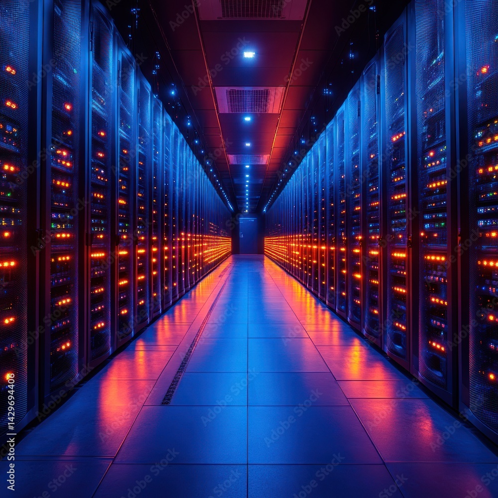 Poster illuminated data center: a glimpse into the digital core