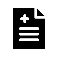 Fototapeta premium Medical Form Document with Health Information Icon Design