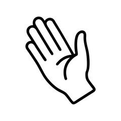 Outstretched Hand Offering Help and Support Icon Design