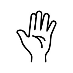 Outstretched Hand Offering Help and Support Icon Design
