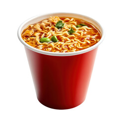 Delicious bowl of instant ramen noodles.