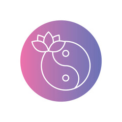 Tai Chi icons vector stock illustration