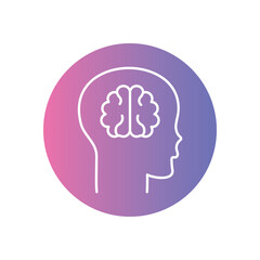 Mind body connection icons vector stock illustration