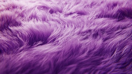 Fototapeta premium Textural delight: An ultra-soft, plush rug in vibrant lavender shades