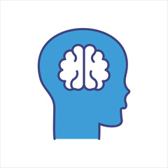 Mind body connection icons vector stock illustration