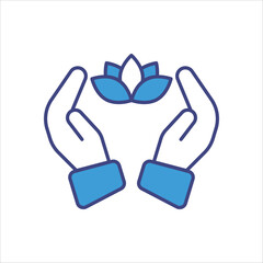 Obraz premium Spirituality icons vector stock illustration