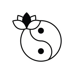 Tai Chi icons vector stock illustration