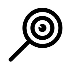 Spiral Lollipop Candy Treat on Stick Icon Design