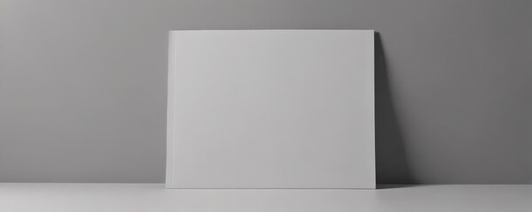 Blank magazine cover mockup, grey background  Ideal for showcasing designs ,  minimal,  clean