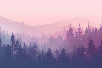 sunrise in the mountains