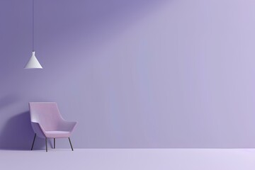 purple chair in the room