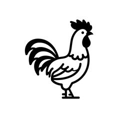 Gallic Rooster Symbol Shape Logo Icon