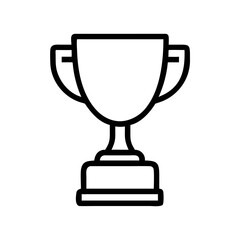 Trophy Cup Standing on Pedestal Base Icon Design