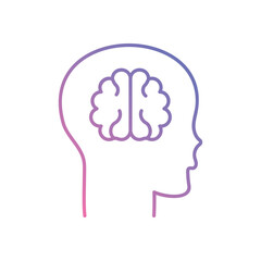 Mind body connection icons vector stock illustration