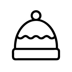 Winter Beanie Hat for Cold Weather Icon Design