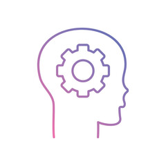 Mindset icons vector stock illustration