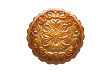 Mooncake Mid-Autumn Festival Treat Golden Brown Pastry Delicious